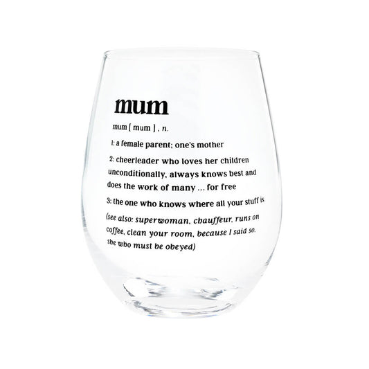 DEFINED MUM WINE GLASS - Creative Printz
