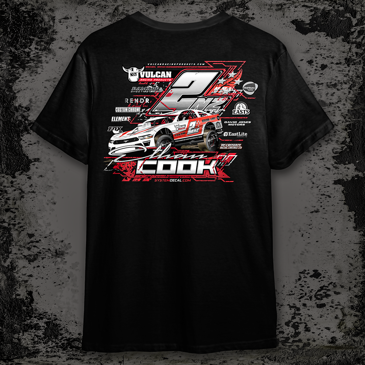 E Cook T Shirt Rear
