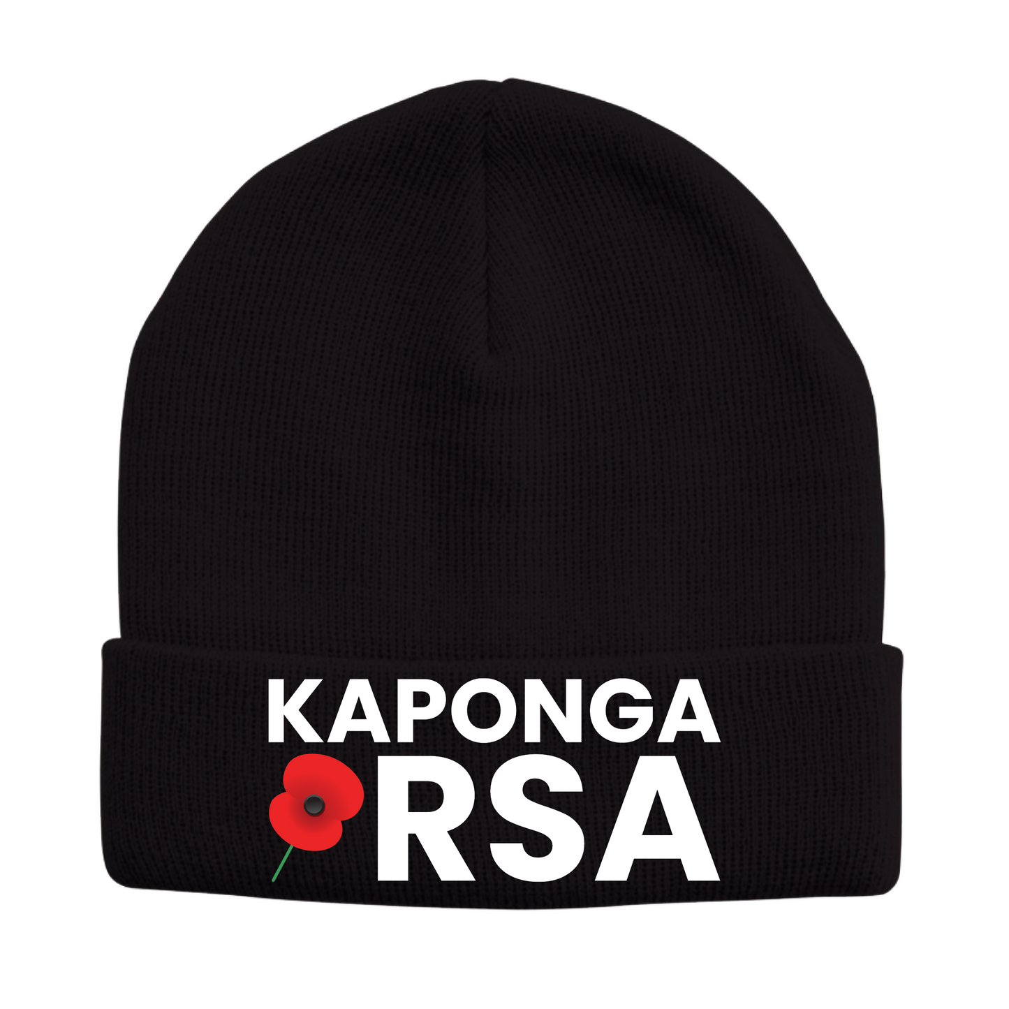 Karponga RSA Beenie Mockup-black