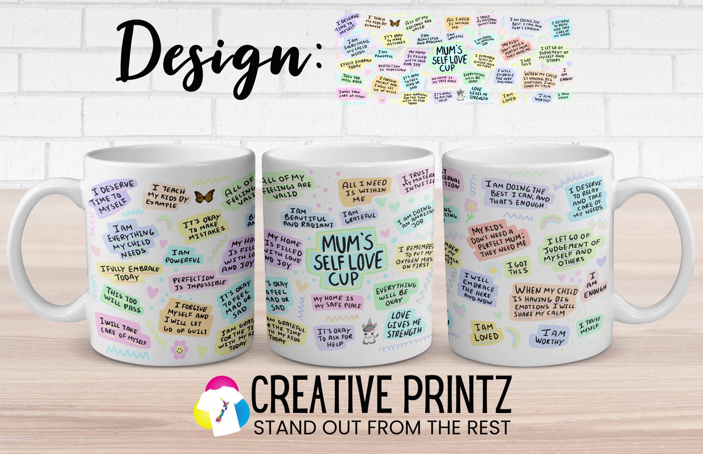 Mum's Self Love Cup Mug - Creative Printz