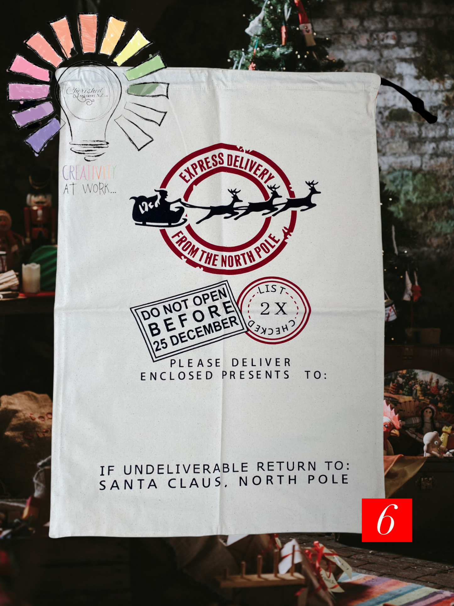 Personalized Santa Sacks ~ *Limited Quantities* - Creative Printz