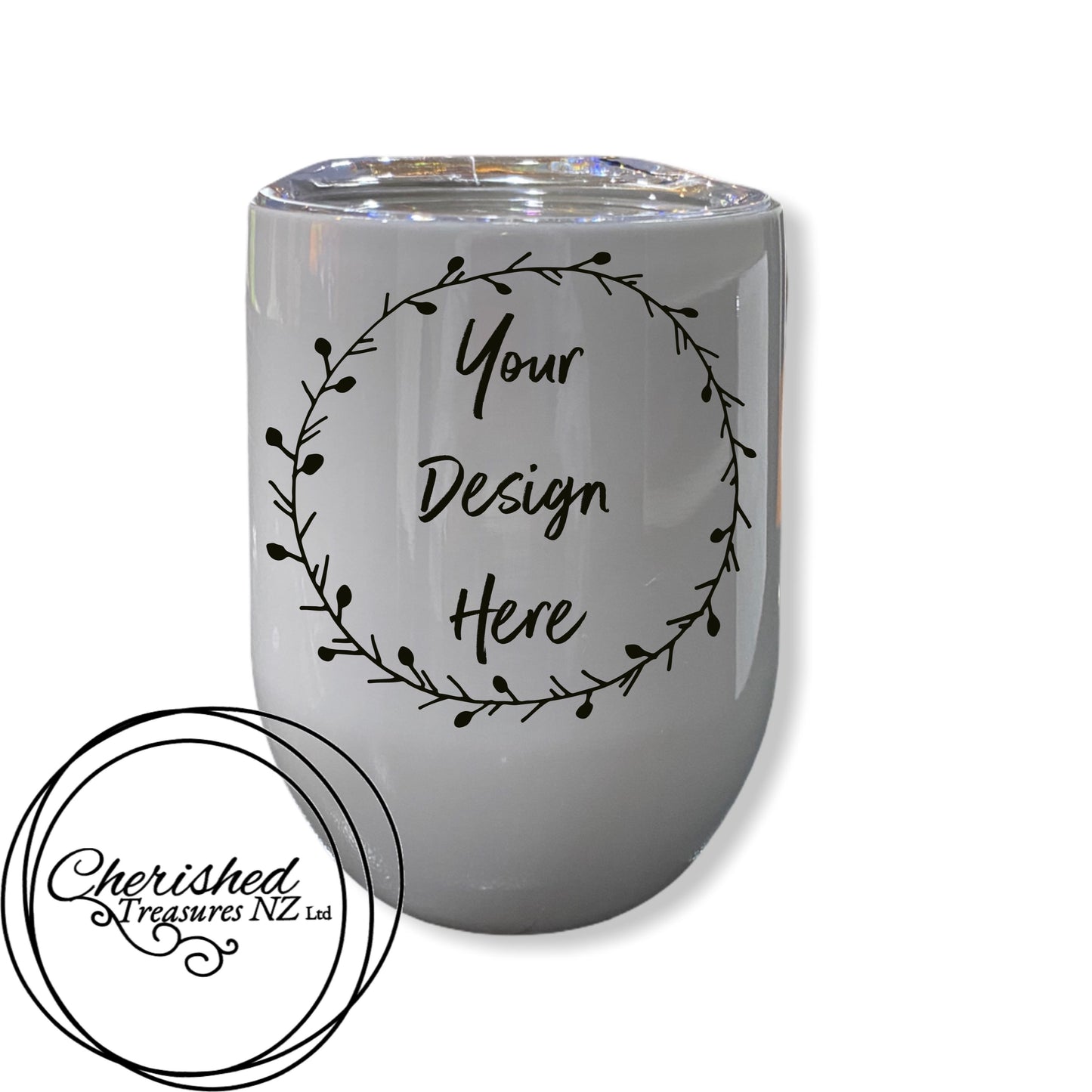 SS stemless wine tumblers - Creative Printz