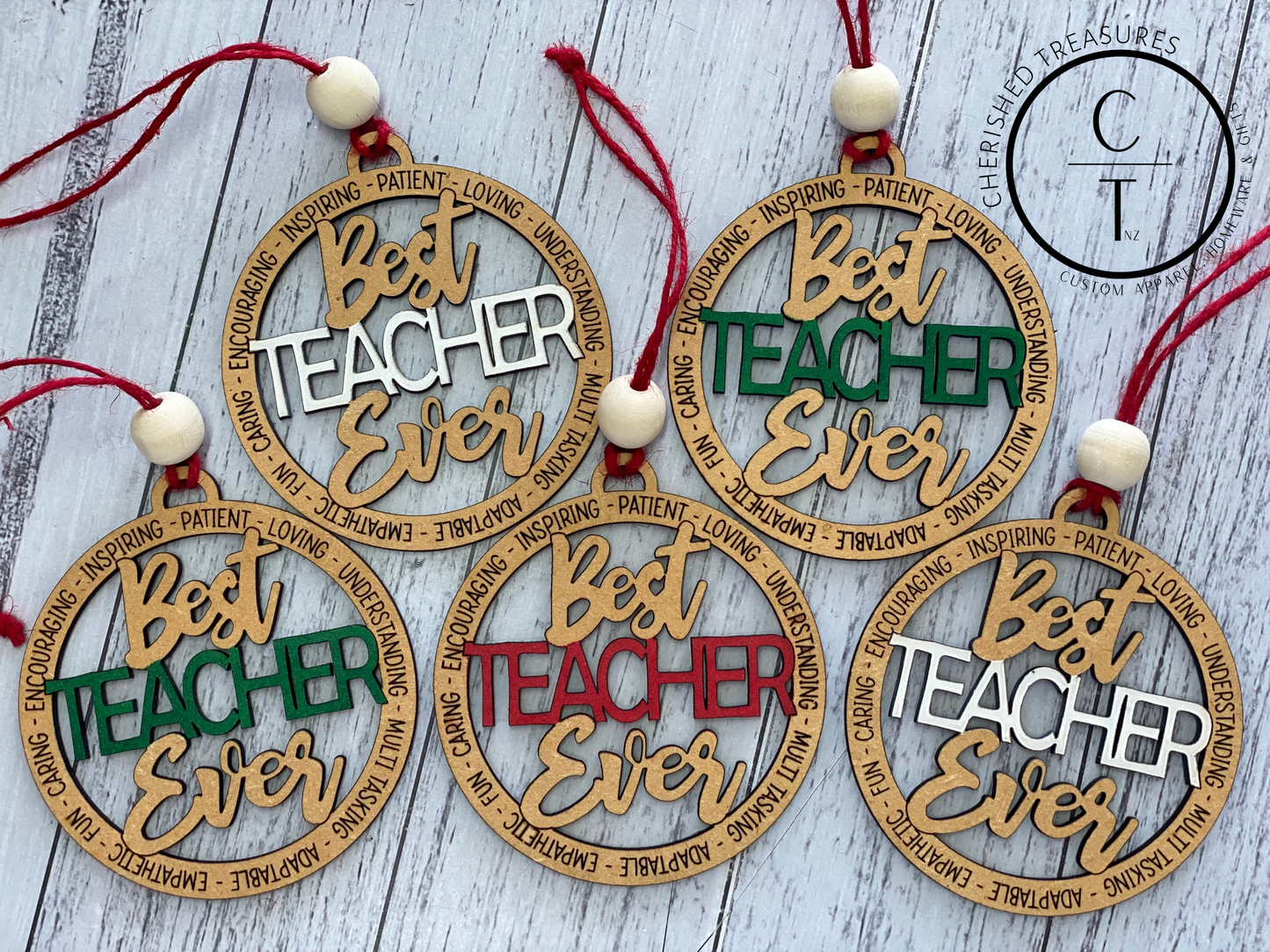 Best TEACHER Ever ornament