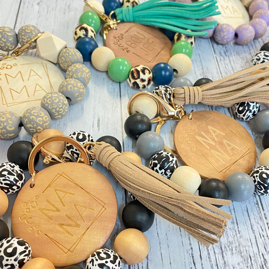 Beaded Wristlet Keychain - Creative Printz