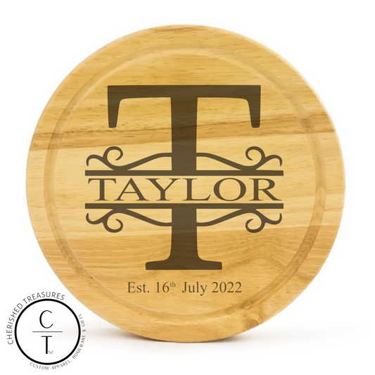 Custom Engraved Cheese Board