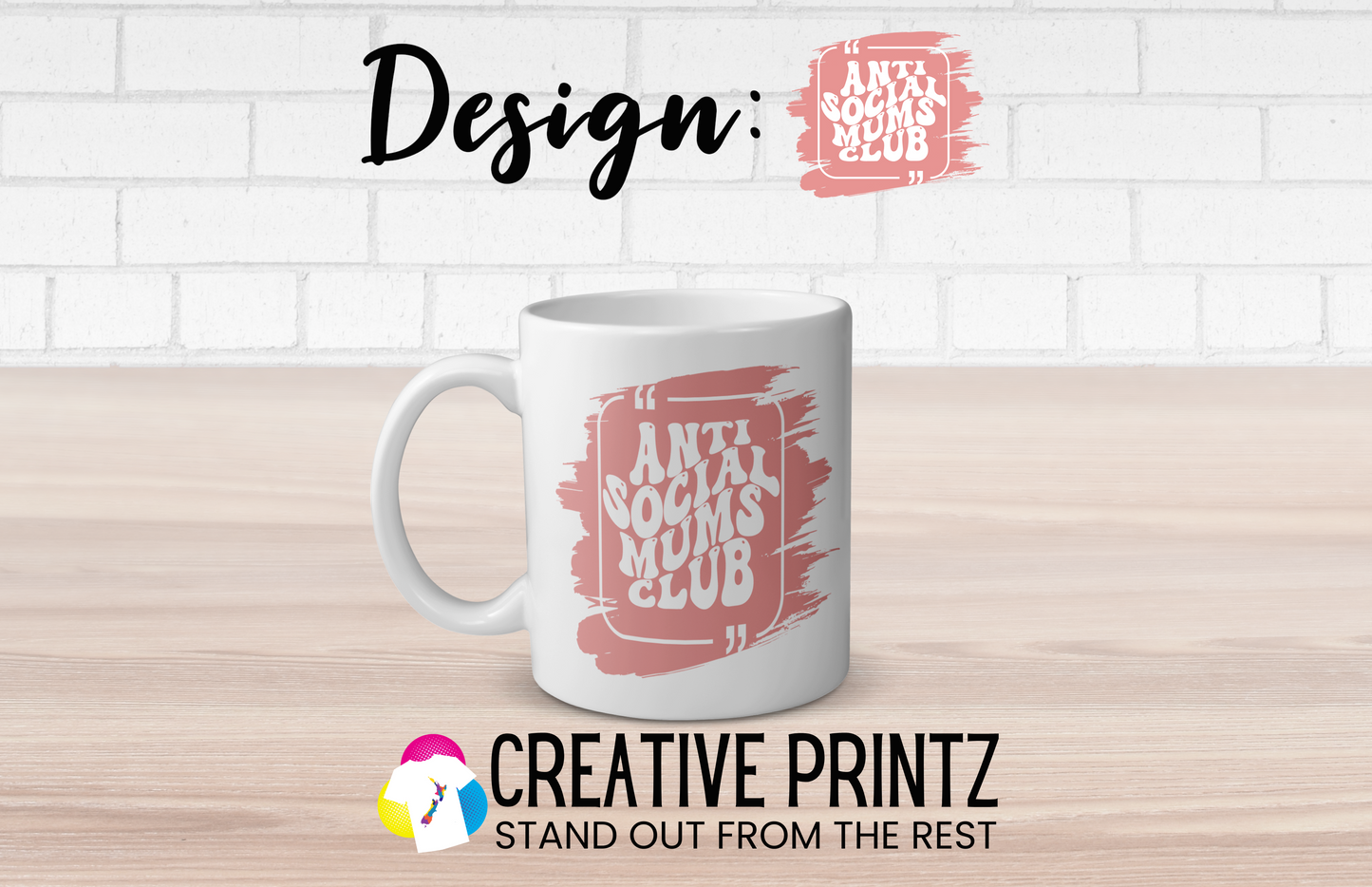 Anti Social Mums Club Mug - Creative Printz