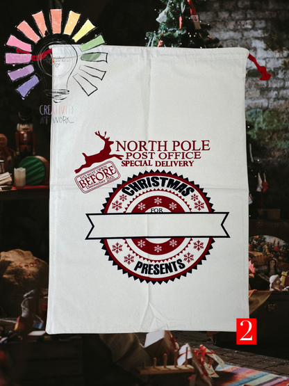 Personalized Santa Sacks ~ *Limited Quantities* - Creative Printz