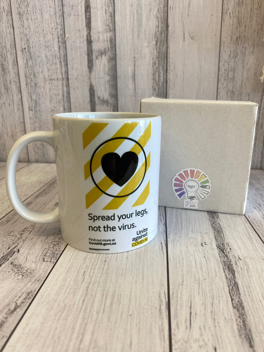 Spread your legs, not the virus mug - Creative Printz