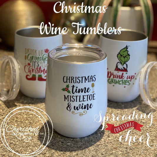SS stemless wine tumblers